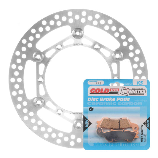 BRAKE ROTOR & PAD FRONT KIT - YAM YZ250F 07-15 #MDKF07003