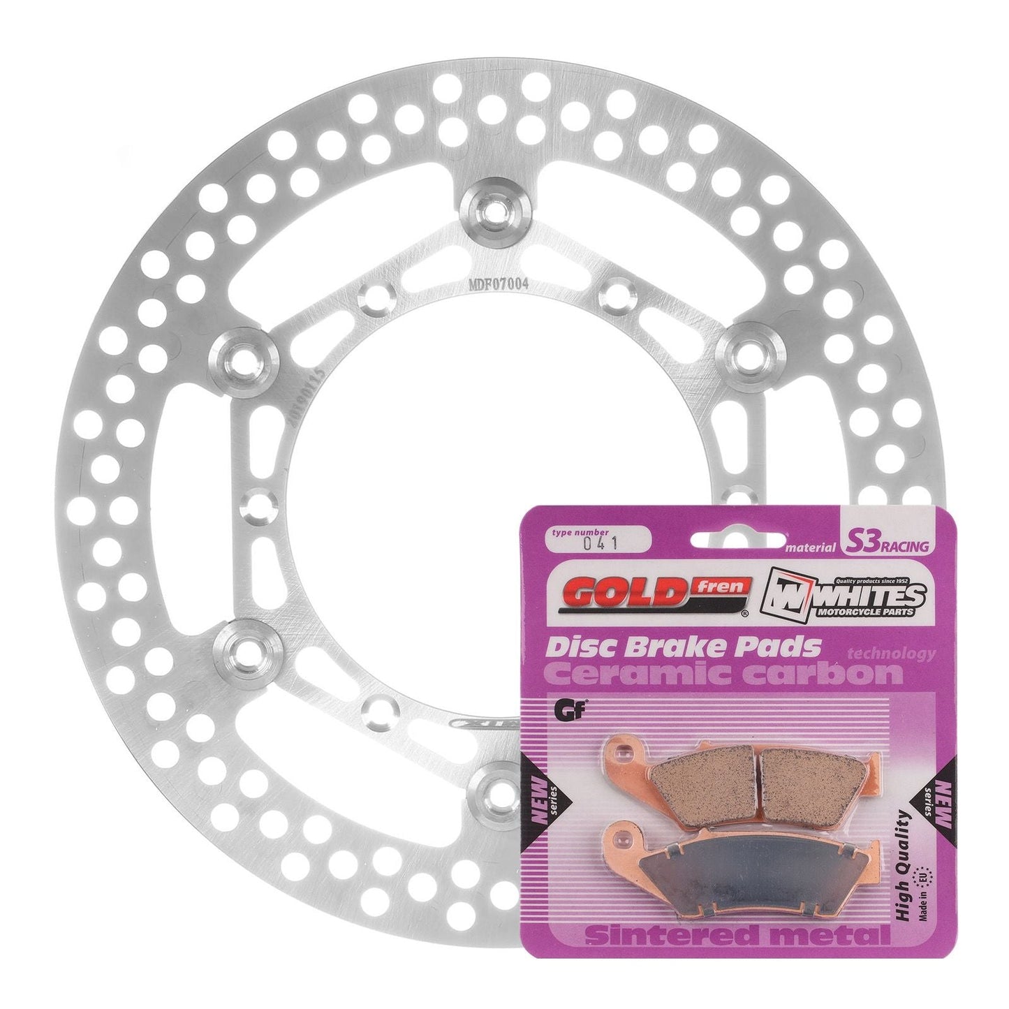 BRAKE DISC & PAD FRONT KIT - YAM WR450F 03-15