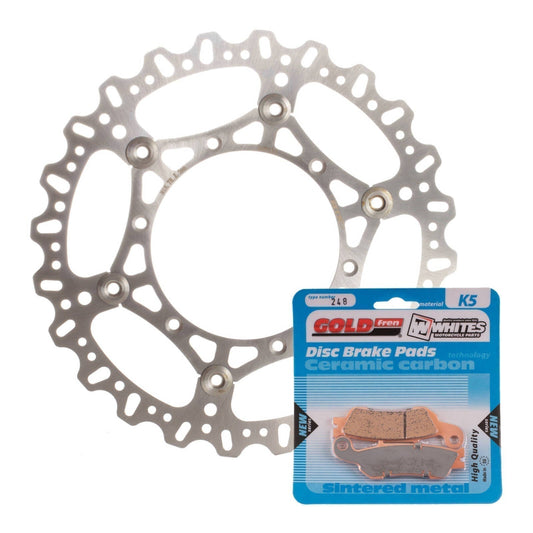 BRAKE ROTOR & PAD FRONT KIT - YAM WR450F 16-20 - WAVE #MDKF07011