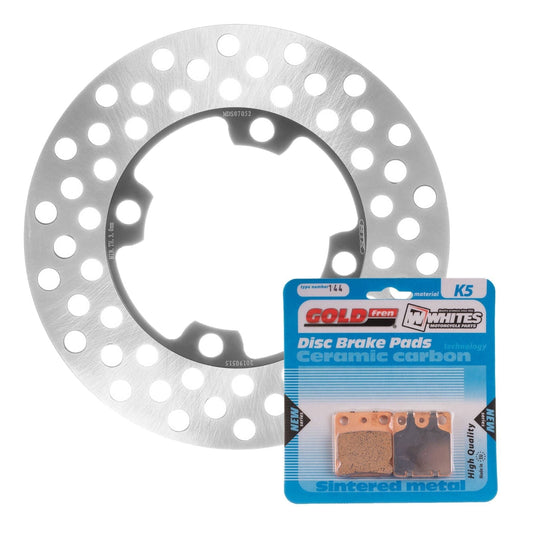 BRAKE ROTOR & PAD FRONT KIT - YAM YFM350FA BRUIN 04-06 #MDKF07012