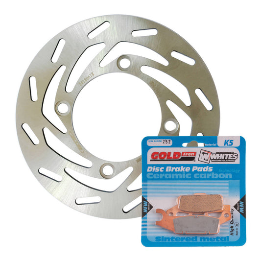 BRAKE ROTOR & PAD FRONT KIT - YAM YFM700FAP 07-20 - LEFT #MDKF07018L