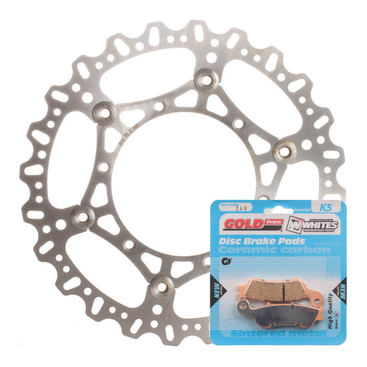 BRAKE ROTOR & PAD FRONT KIT - YAM YZ125 17-20 #MDKF07019