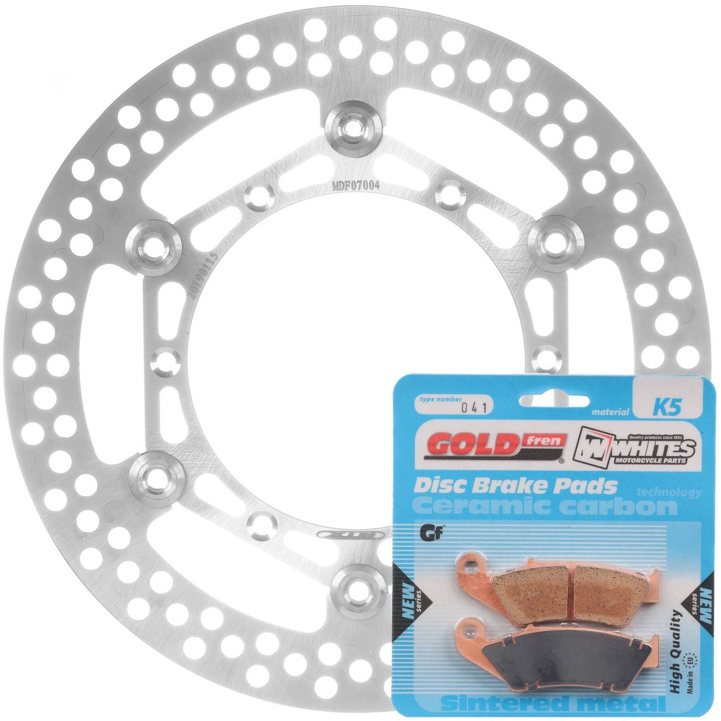 BRAKE DISC & PAD FRONT KIT - YAM YZ250 01-07