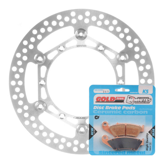 BRAKE DISC & PAD FRONT KIT - YAM YZ250 01-07