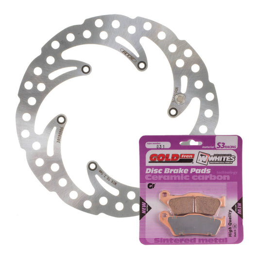 BRAKE ROTOR & PAD FRONT KIT - KTM 250 SX-F 05-06 - WAVE #MDKF08005