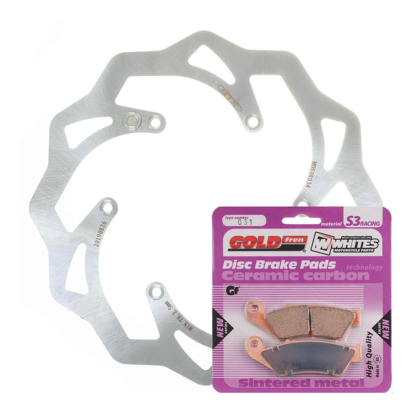 BRAKE ROTOR & PAD FRONT KIT - KTM 450 SX-F 07-19 - WAVE #MDKF08007