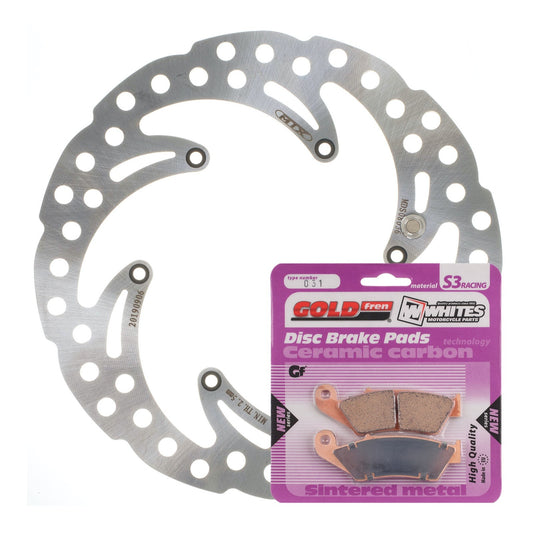 BRAKE ROTOR & PAD FRONT KIT - KTM 450 EXC 03-06 - WAVE #MDKF08015