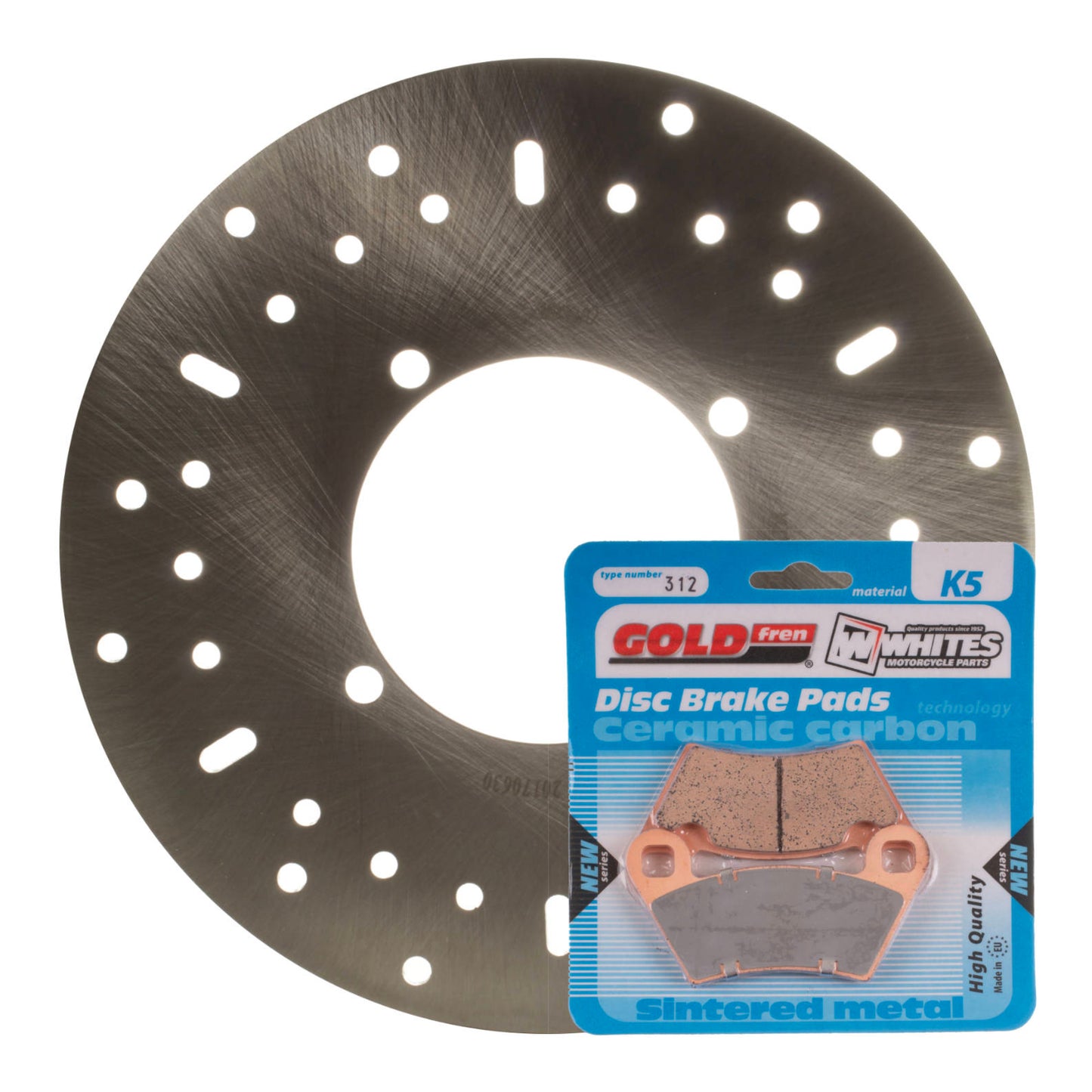 BRAKE DISC & PAD FRONT KIT - POL RANGER 570 MID SIZE 14-17