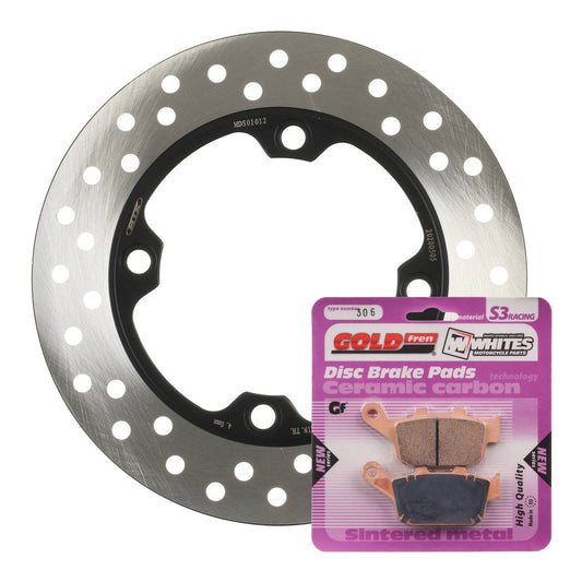 BRAKE ROTOR & PAD REAR KIT - HON CBR250R 11-15 #MDKR01005