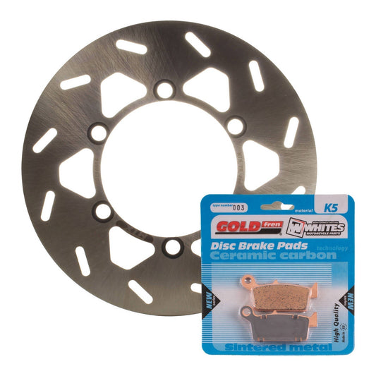 BRAKE ROTOR & PAD REAR KIT - KAW KLX300R 97-08 #MDKR03005