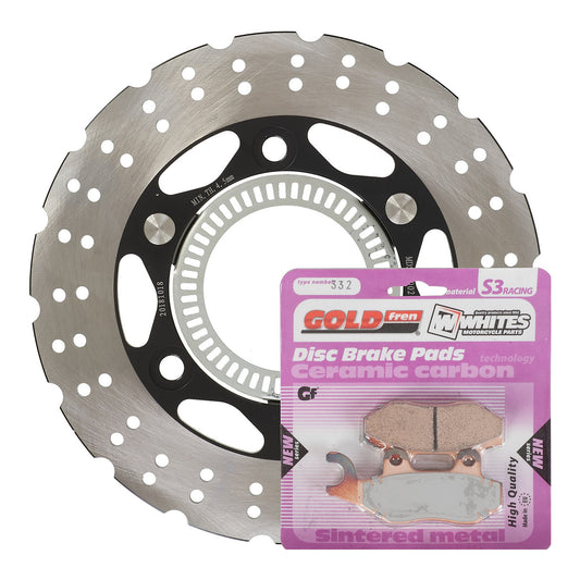 BRAKE DISC & PAD REAR KIT - KAW EX300 NINJA ABS 13-15