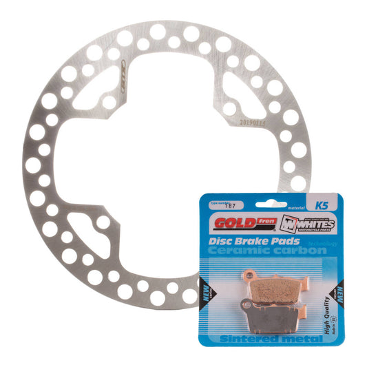 BRAKE ROTOR & PAD REAR KIT - SUZ RMX450Z 09-18 #MDKR05007