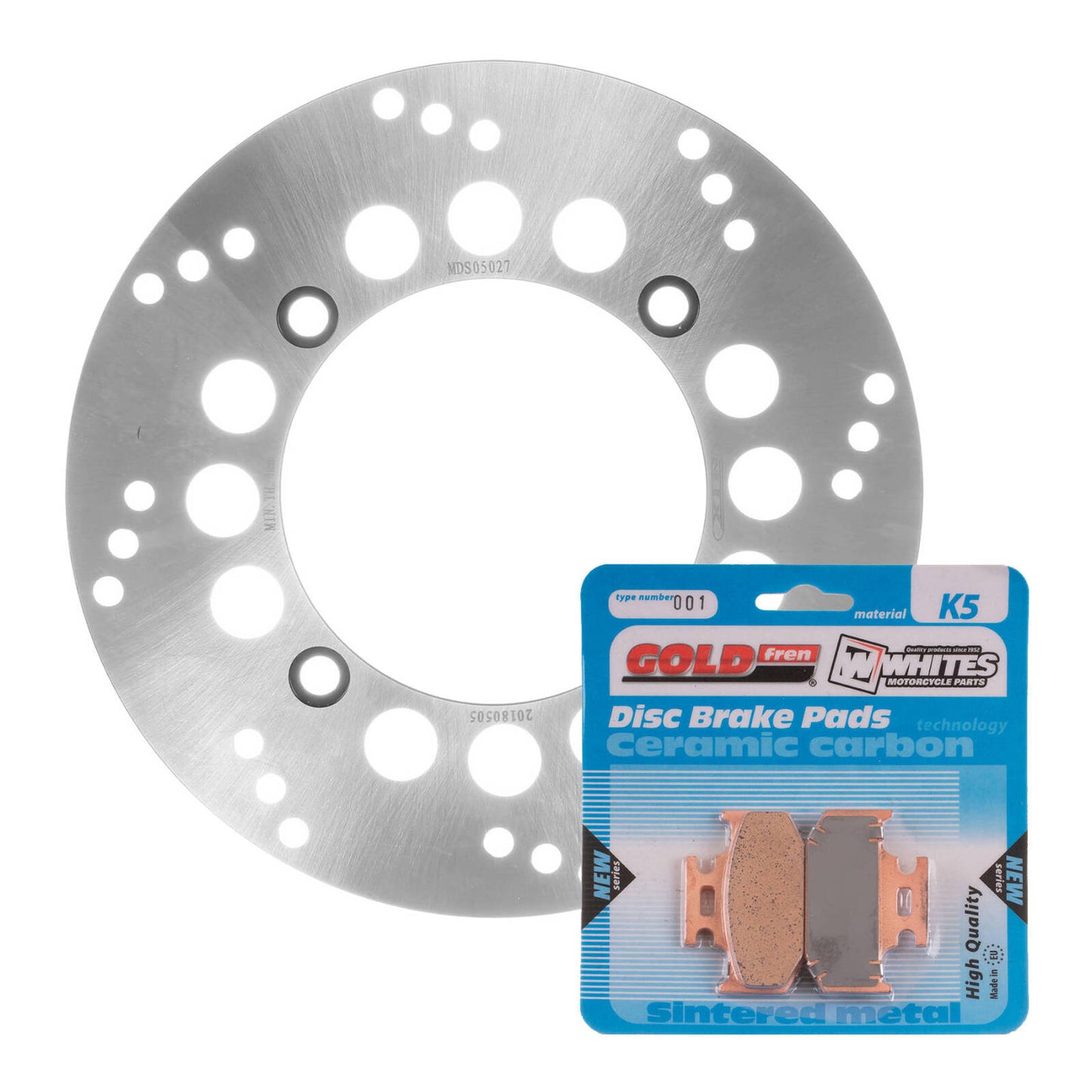 BRAKE ROTOR & PAD REAR KIT - SUZ DR650SE 96-20 #MDKR05010