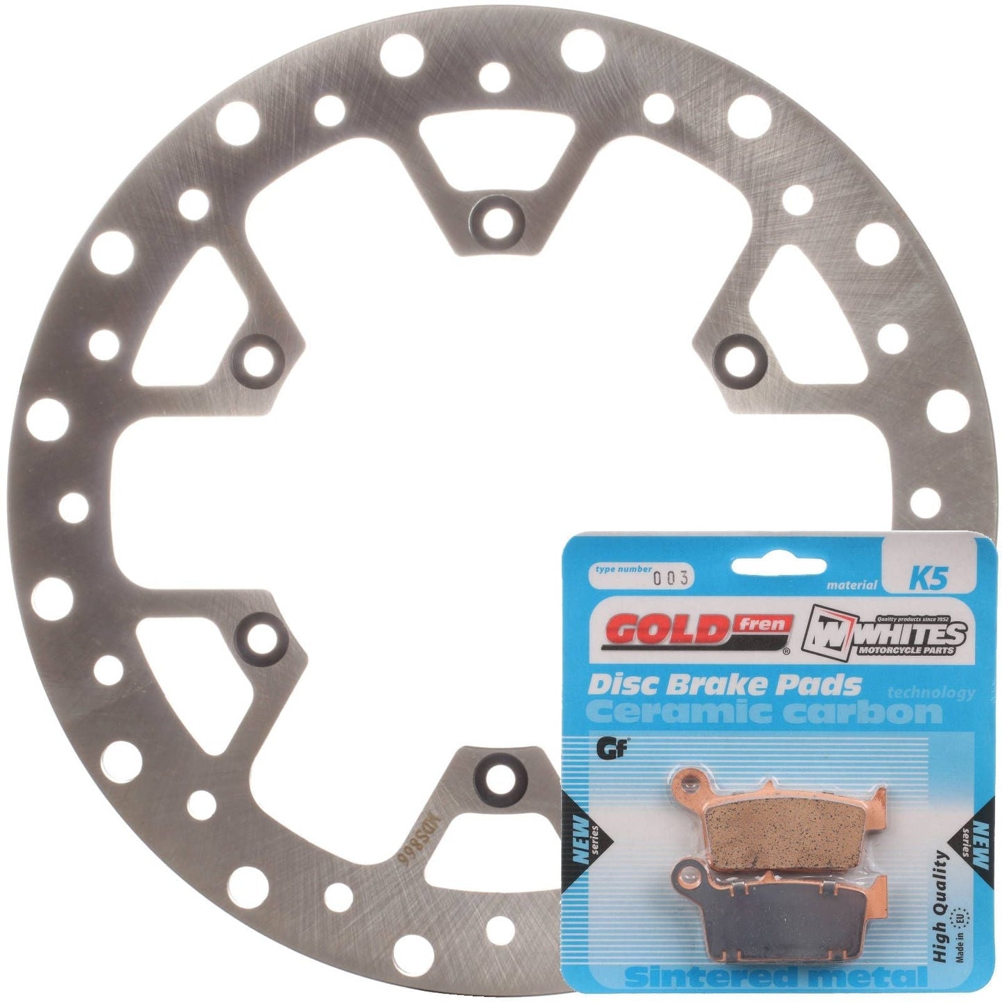 BRAKE ROTOR & PAD REAR KIT - SUZ RM125 06-11 #MDKR05011