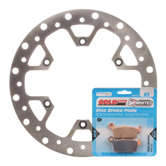 BRAKE ROTOR & PAD REAR KIT - SUZ RM125 06-11 #MDKR05011