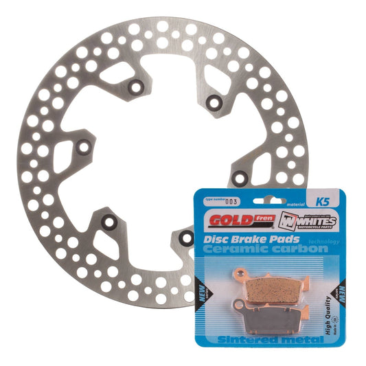 BRAKE ROTOR & PAD REAR KIT - YAM YZ250F 02 #MDKR07003