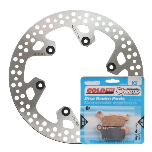 BRAKE ROTOR & PAD REAR KIT - YAM WR250F 01 #MDKR07014