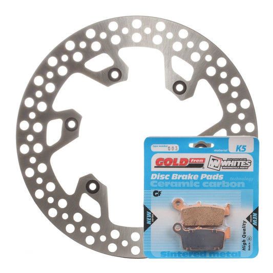 BRAKE ROTOR & PAD REAR KIT - YAM WR250F 02 #MDKR07015