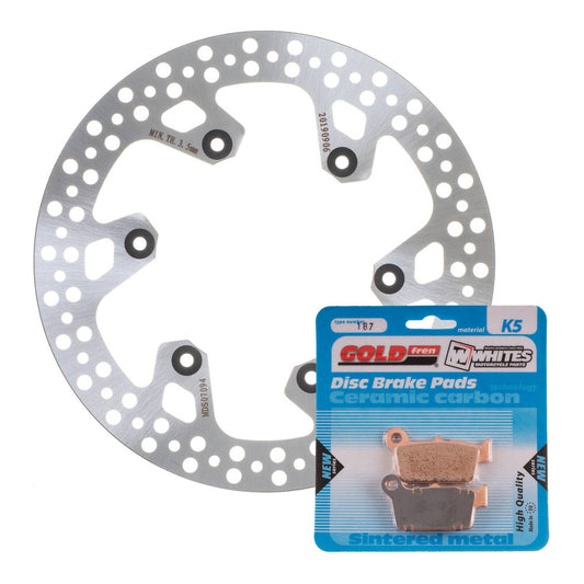 BRAKE ROTOR & PAD REAR KIT - YAM WR450F 03-20 #MDKR07022