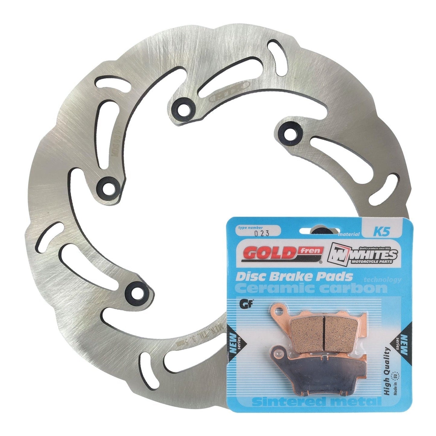 BRAKE ROTOR & PAD REAR KIT - KTM 450 EXC 03 - WAVE #MDKR08017