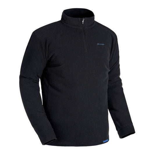 OXFORD ADVANCED MICRO FLEECE 1/2 NECK MS TOP BLACK