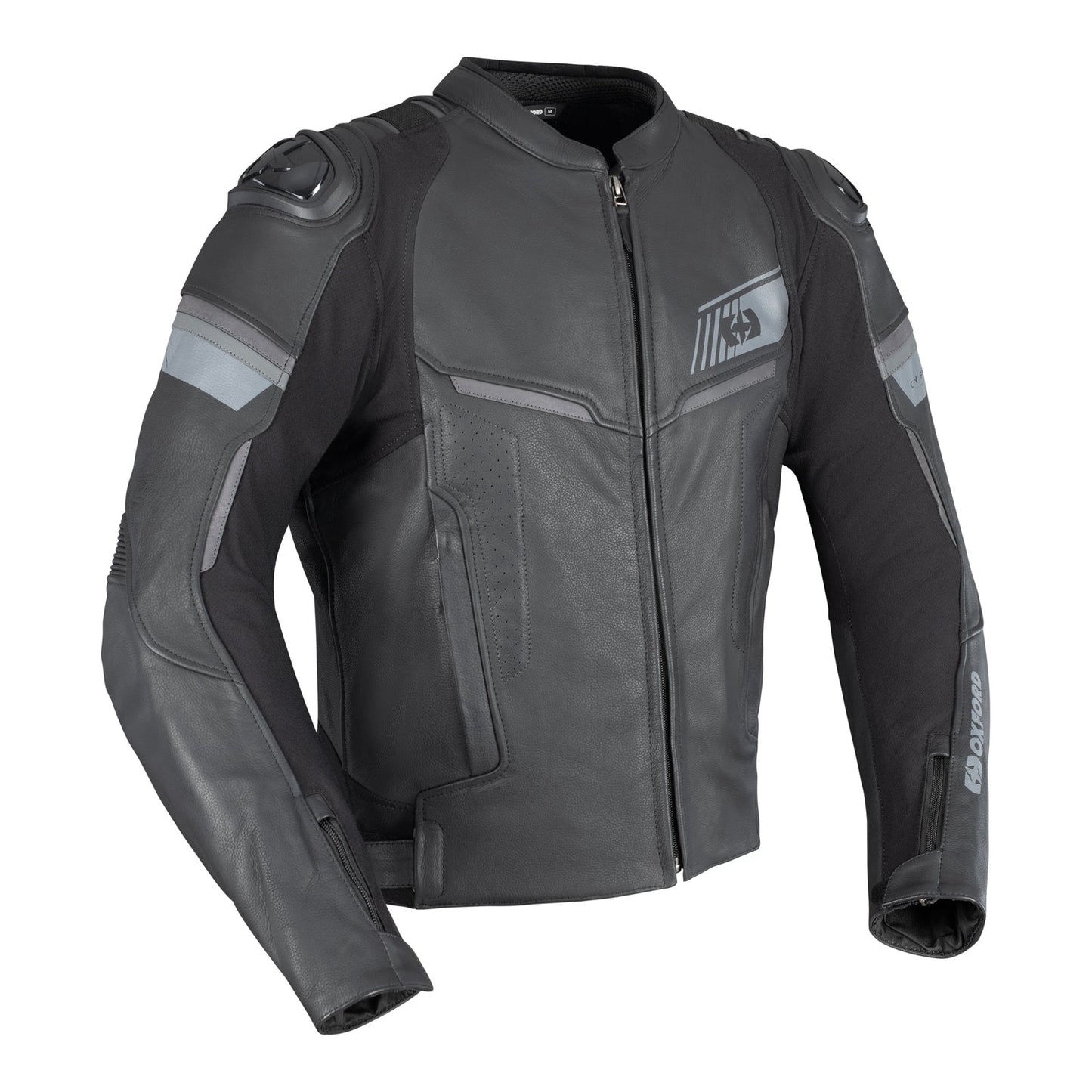 Oxford Cypher 1.0 Men's Leather Jacket - Stealth Black (4XL/58)