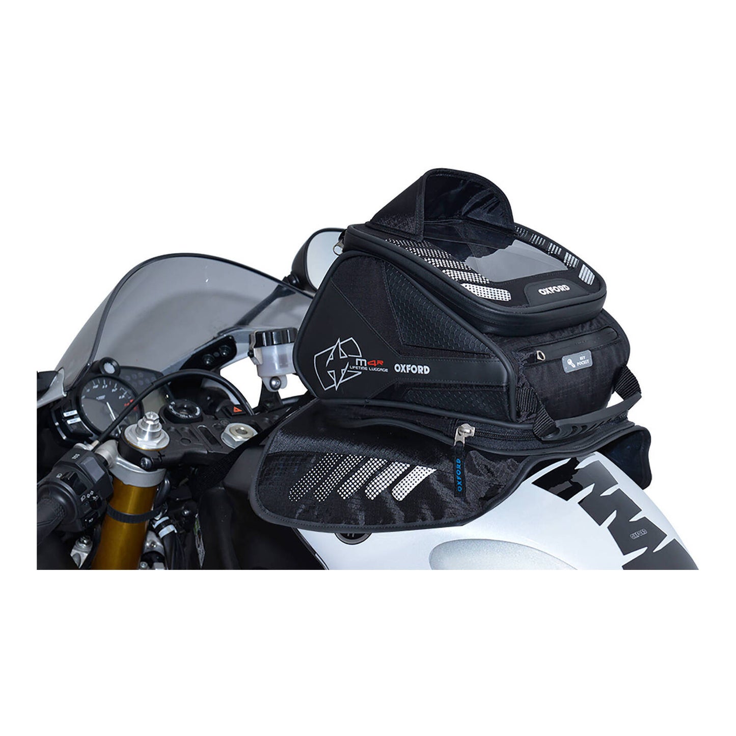 Oxford Tank &amp; Tail Bag Magnetic M4R - Black