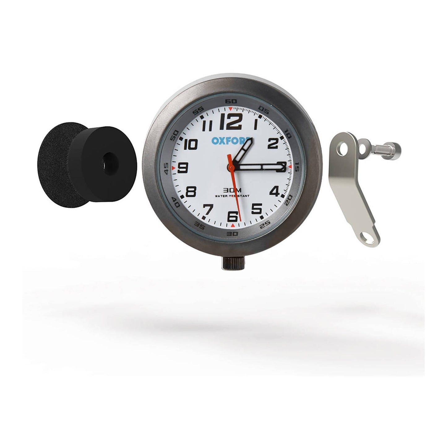 OXFORD CLOCK TIT CASE &amp; WHT FACE W/BRKT (NEW)