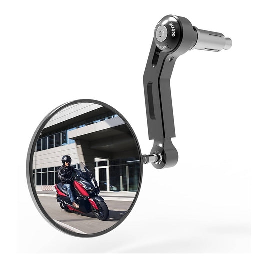 OXFORD PREMIUM BAR END MIRROR LEFT BLK