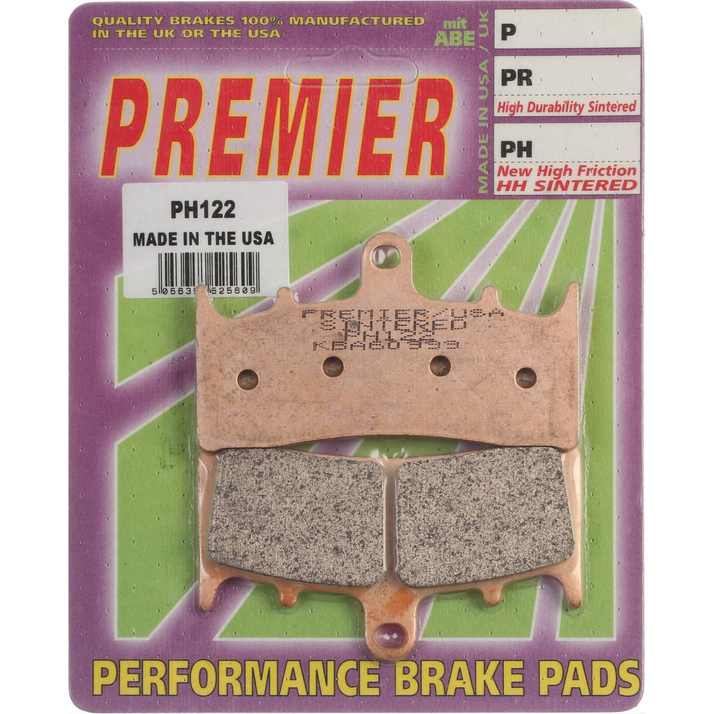 PREMIER BRAKE PADS HI-PERF SINT PH122 - KAW | SUZ #PBPH122