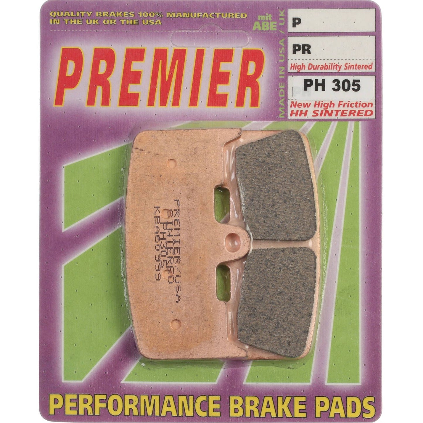 PREMIER BRAKE PADS HI-PERF SINT PH305 - BUELL #PBPH305