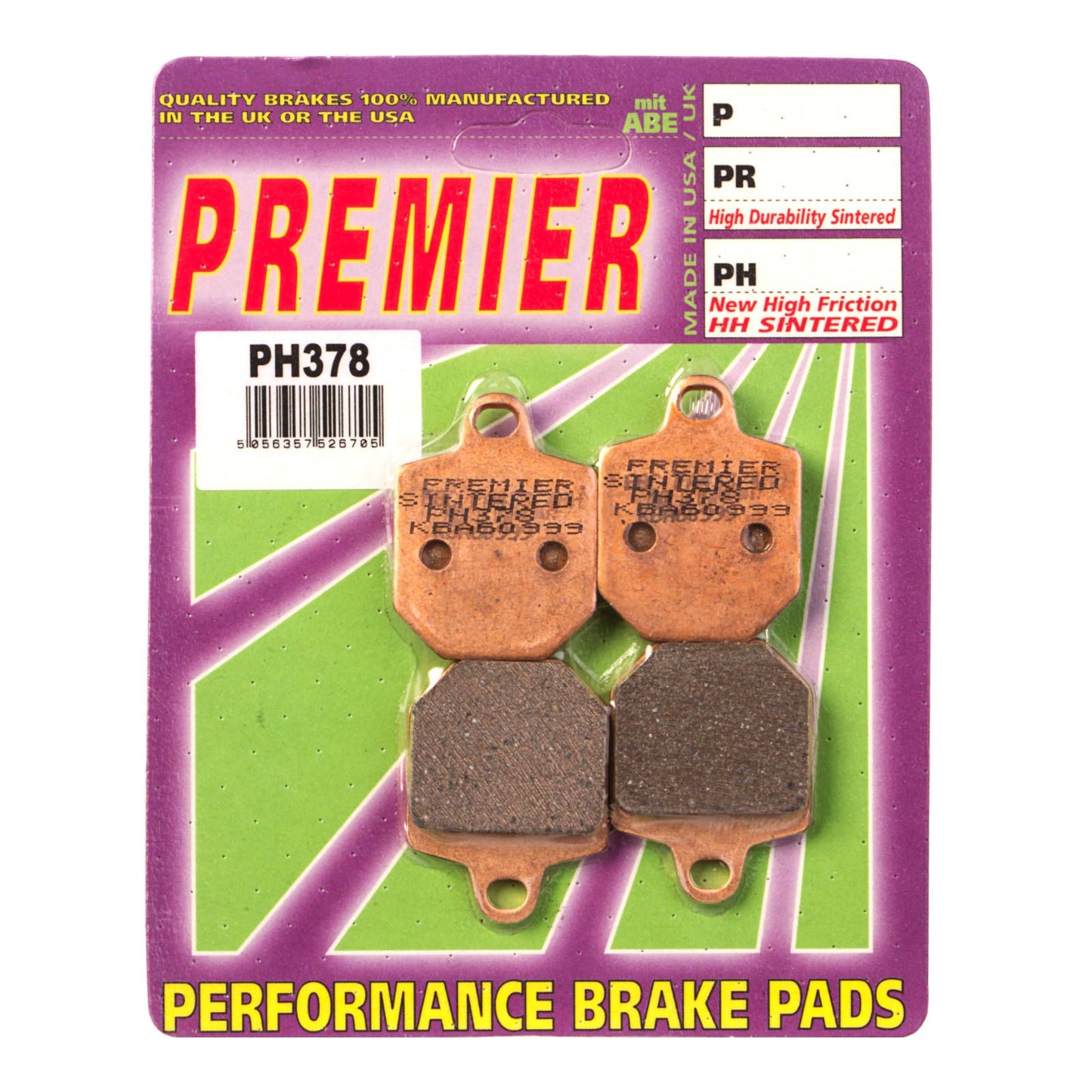 PREMIER BRAKE PADS HI-PERF SINT PH378 - HUSA | KTM | MAGURA #PBPH378