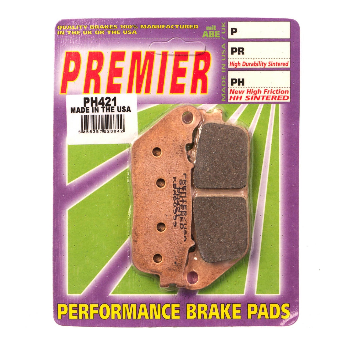 PREMIER BRAKE PADS HI-PERF SINT PH421 - HON #PBPH421
