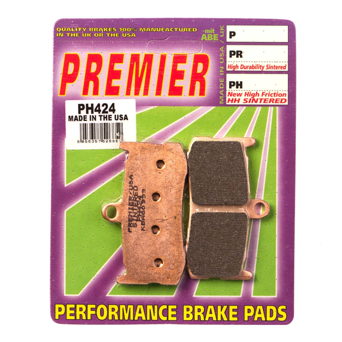 PREMIER BRAKE PADS HI-PERF SINT PH424 - TRI #PBPH424