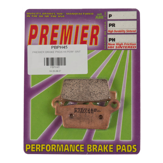 PREMIER BRAKE PADS HI-PERF SINT PH045 HON | KAW | SUZ | YAM #PBPH45