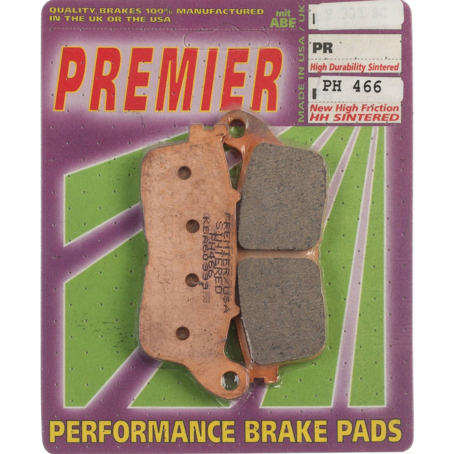 PREMIER BRAKE PADS HI-PERF SINT PH466 - HON #PBPH466