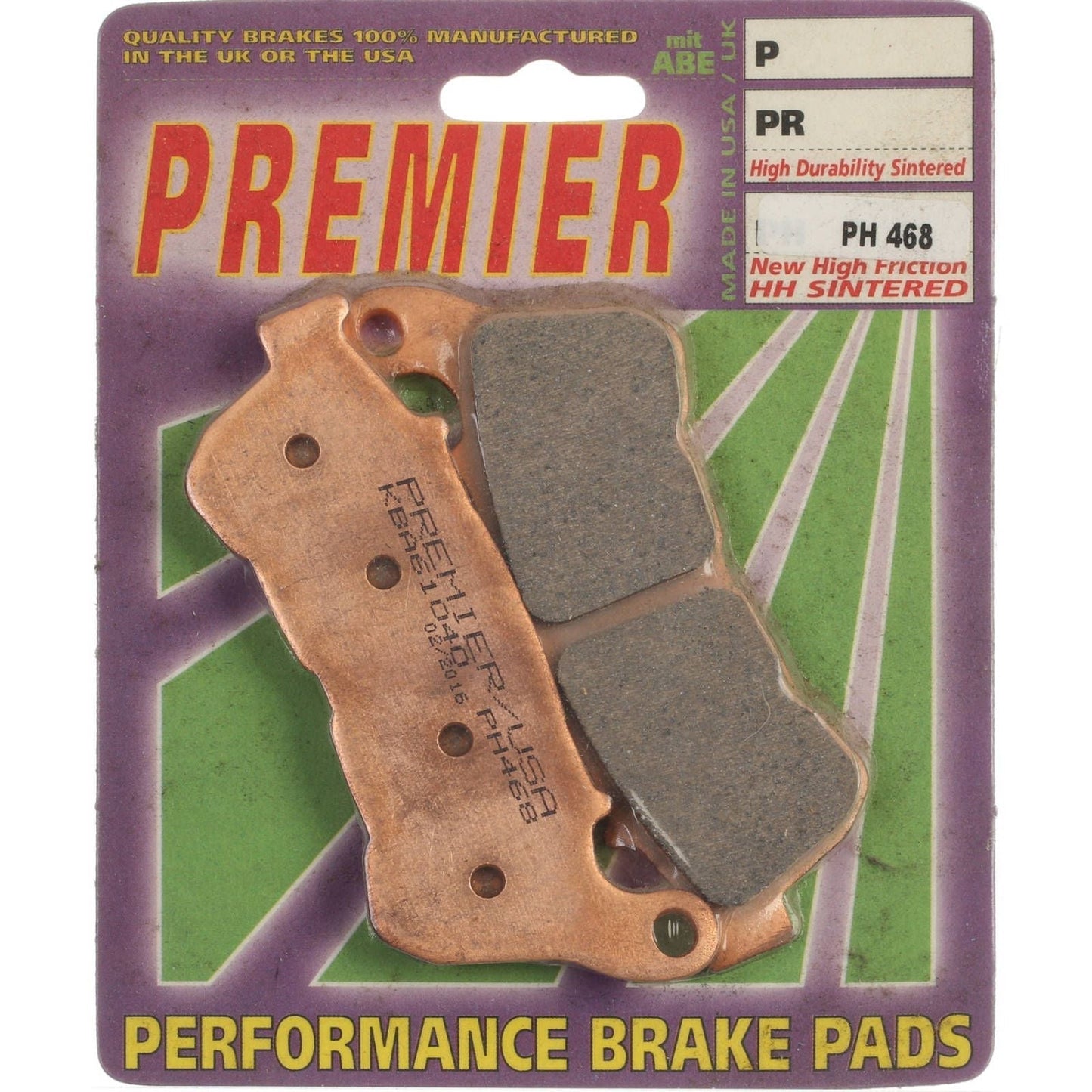 PREMIER BRAKE PADS HI-PERF SINT PH468 - HD #PBPH468