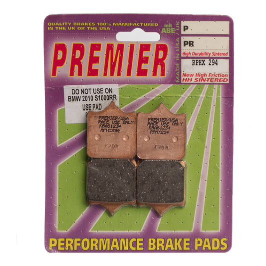 PREMIER BRAKE PADS RPHX294 RACING Sint Bronze/Tungsten/Moly