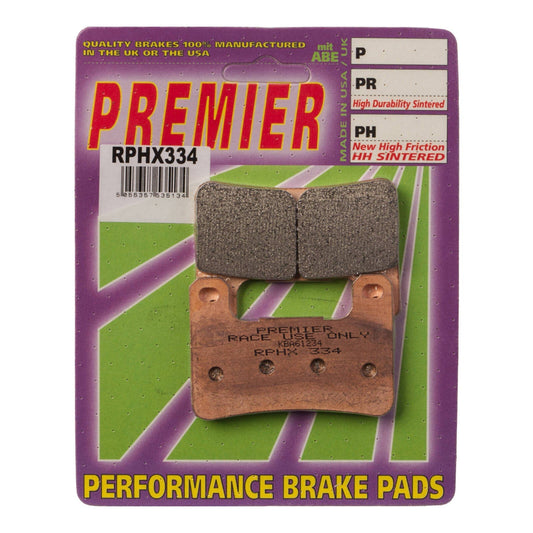 PREMIER BRAKE PADS RPHX334 RACING Sint Bronze/Tungsten/Moly #PBPHRX334