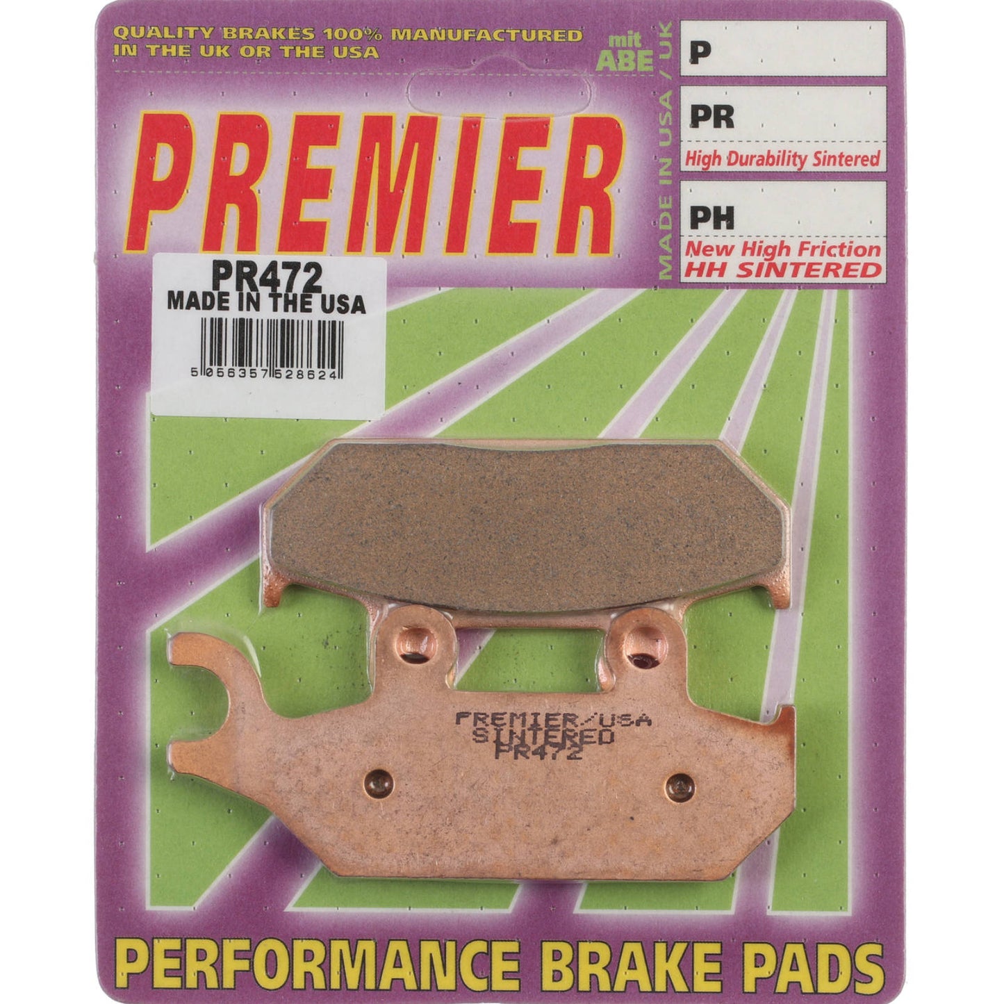 PREMIER BRAKE PADS FULL SINTERED YAM Viking #PBPR472