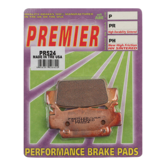 PREMIER BRAKE PADS FULL SINTERED PR524 - HON #PBPR524