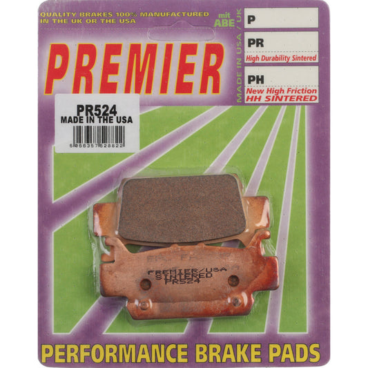 PREMIER BRAKE PADS FULL SINTERED PR524 - HON #PBPR524