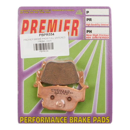 PREMIER BRAKE PADS FULL SINTERED PR554 - HON |Emoto#PBPR554