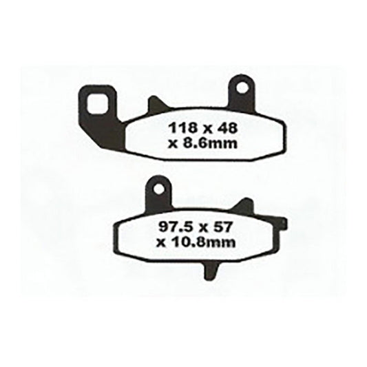 PREMIER BRAKE PADS FULL SINTERED #PBPR67
