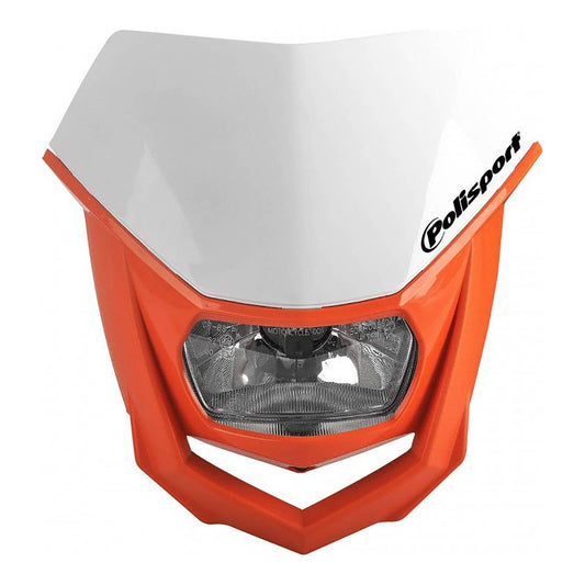 POLISPORT HALO HEADLIGHT WHT/ORG #PS8657400038