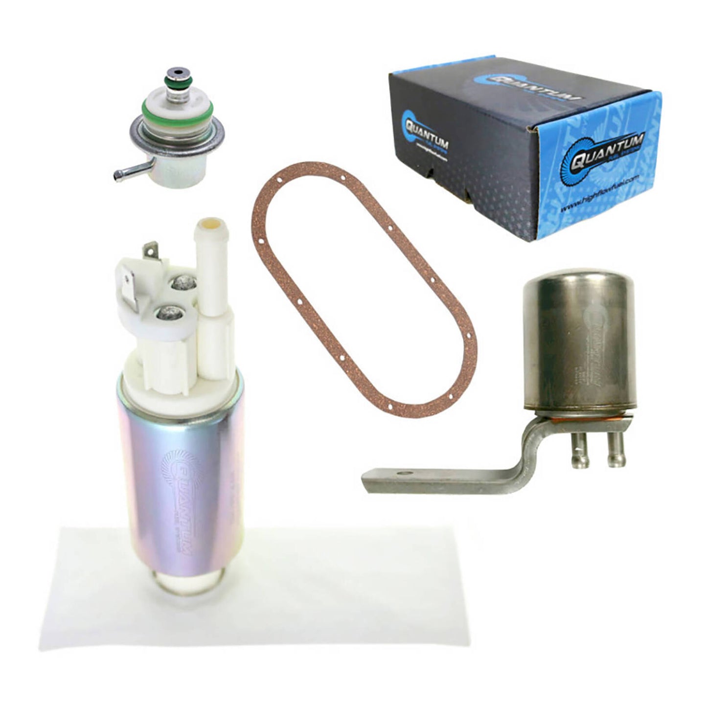 QUANTUM IN-TANK EFI FUEL PUMP W/REGULATOR  TANK SEAL FILTER #QFHFP361HDRTF