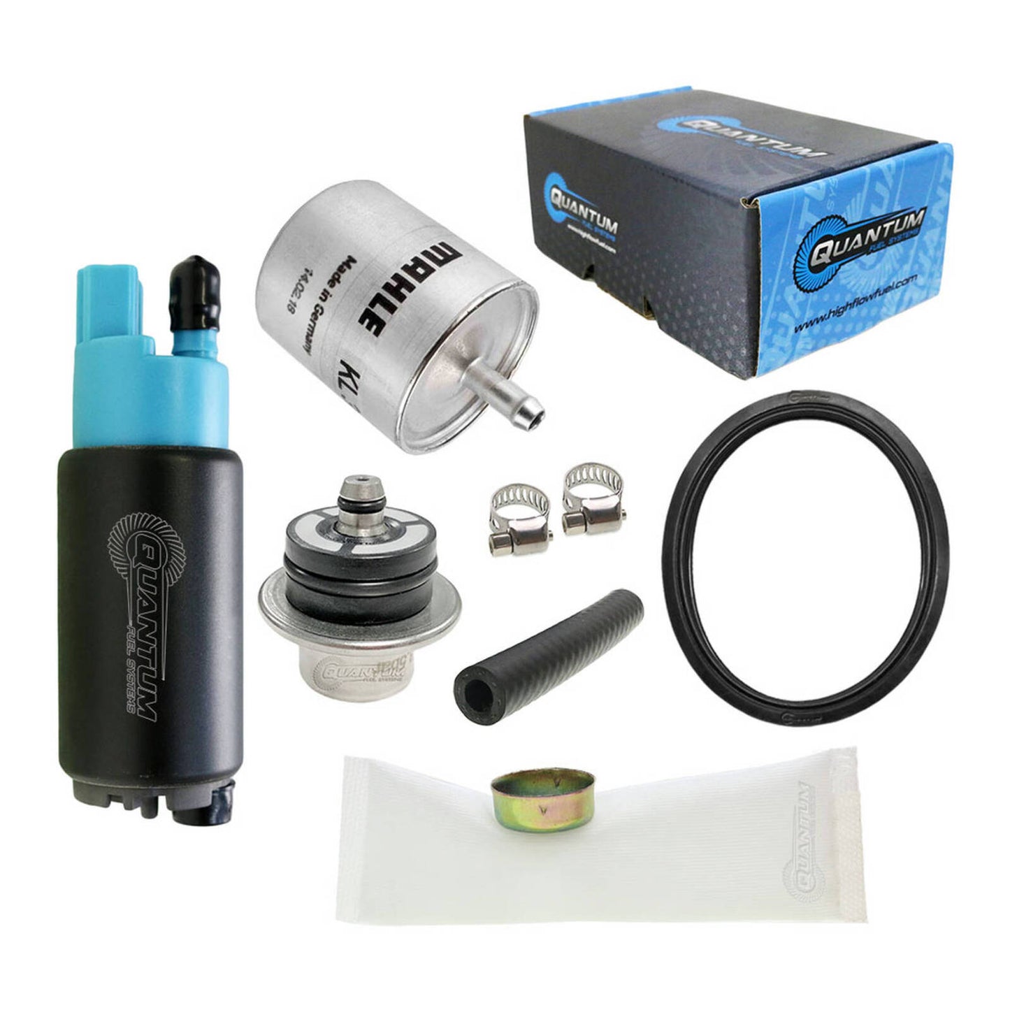 QUANTUM IN-TANK EFI FUEL PUMP W/REGULATOR  TANK SEAL FILTER #QFHFP382BR2T3F2