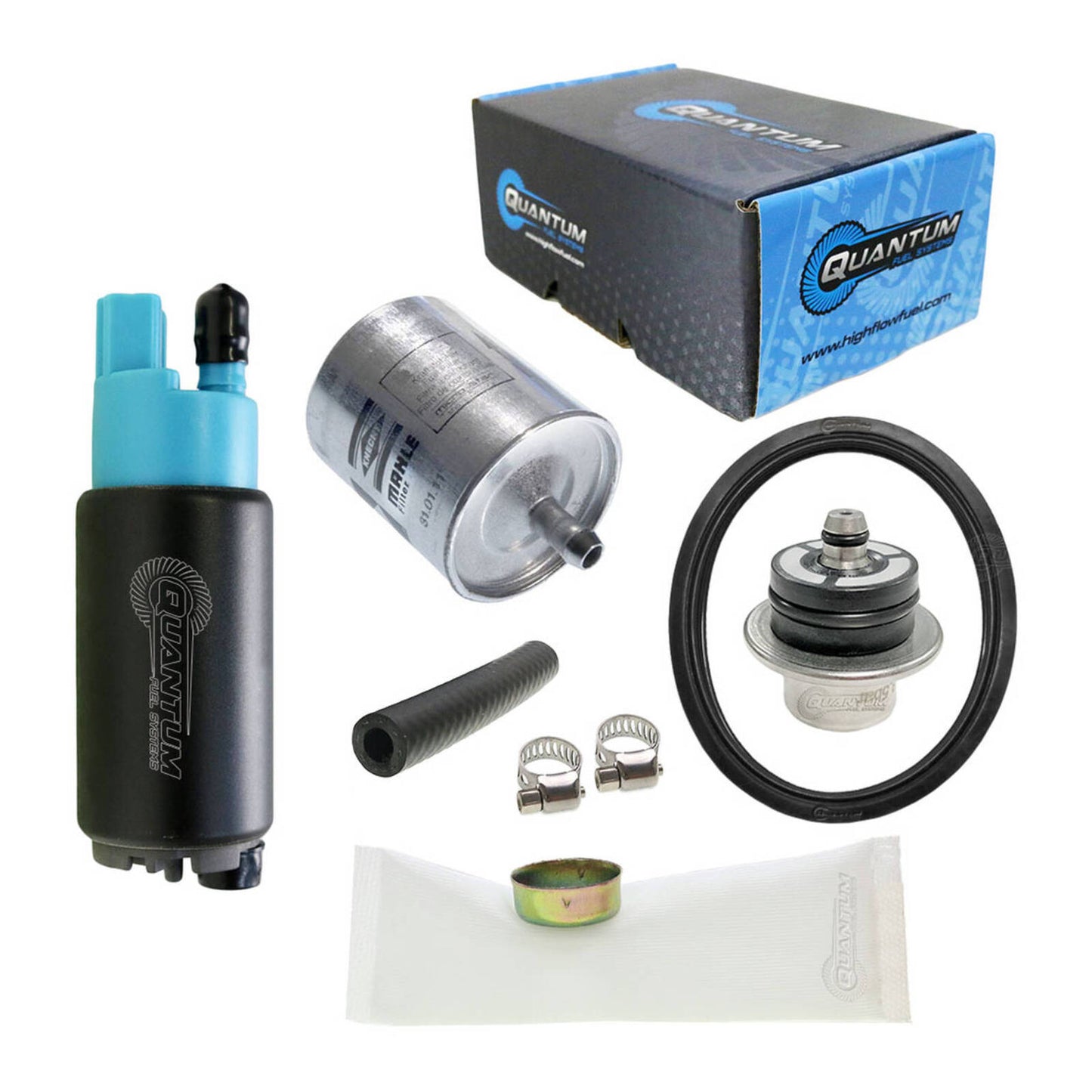 Quantum In-tank EFI Fuel Pump with regulator  Tank Seal  and Filter #QFHFP382BRT3F