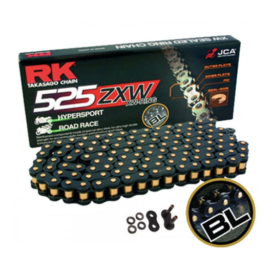 CHAIN RK BLK 525XZXW x 128 BLK XW-RING - HYPERSPORTS