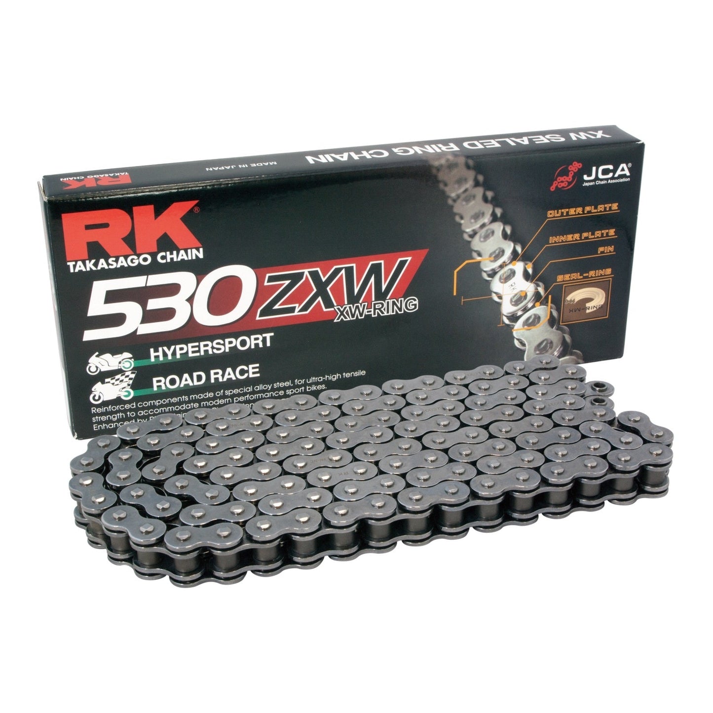 CHAIN RK BLK 530XZXW x 120 BLK XW-RING - HYPERSPORTS